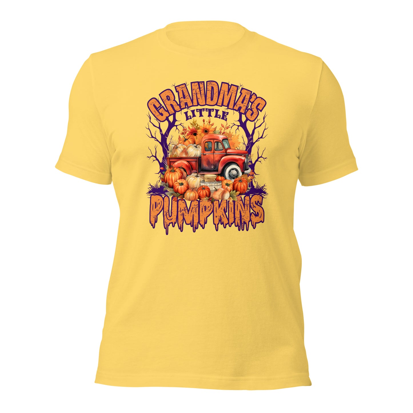 Grandma's Little PUmpkins grandchildren Halloween Unisex Light Shirt