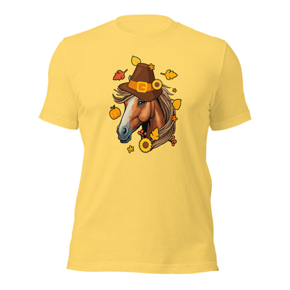 Thanksgiving Horse Lover Gallop into Gratitude Unisex Light Shirt