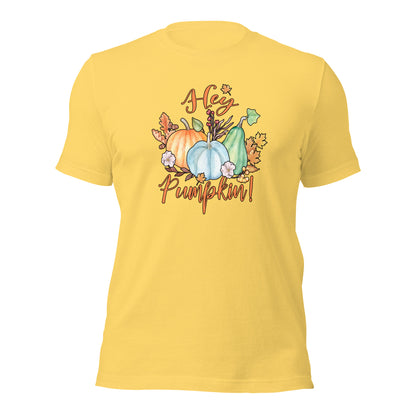 Hey Pumpkin Fall Thanksgiving Patch Unisex Light Shirt