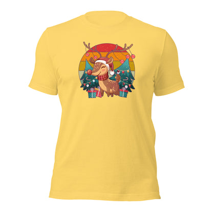 Christmas Vintage Reindeer Classic Winter Unisex Light Shirt