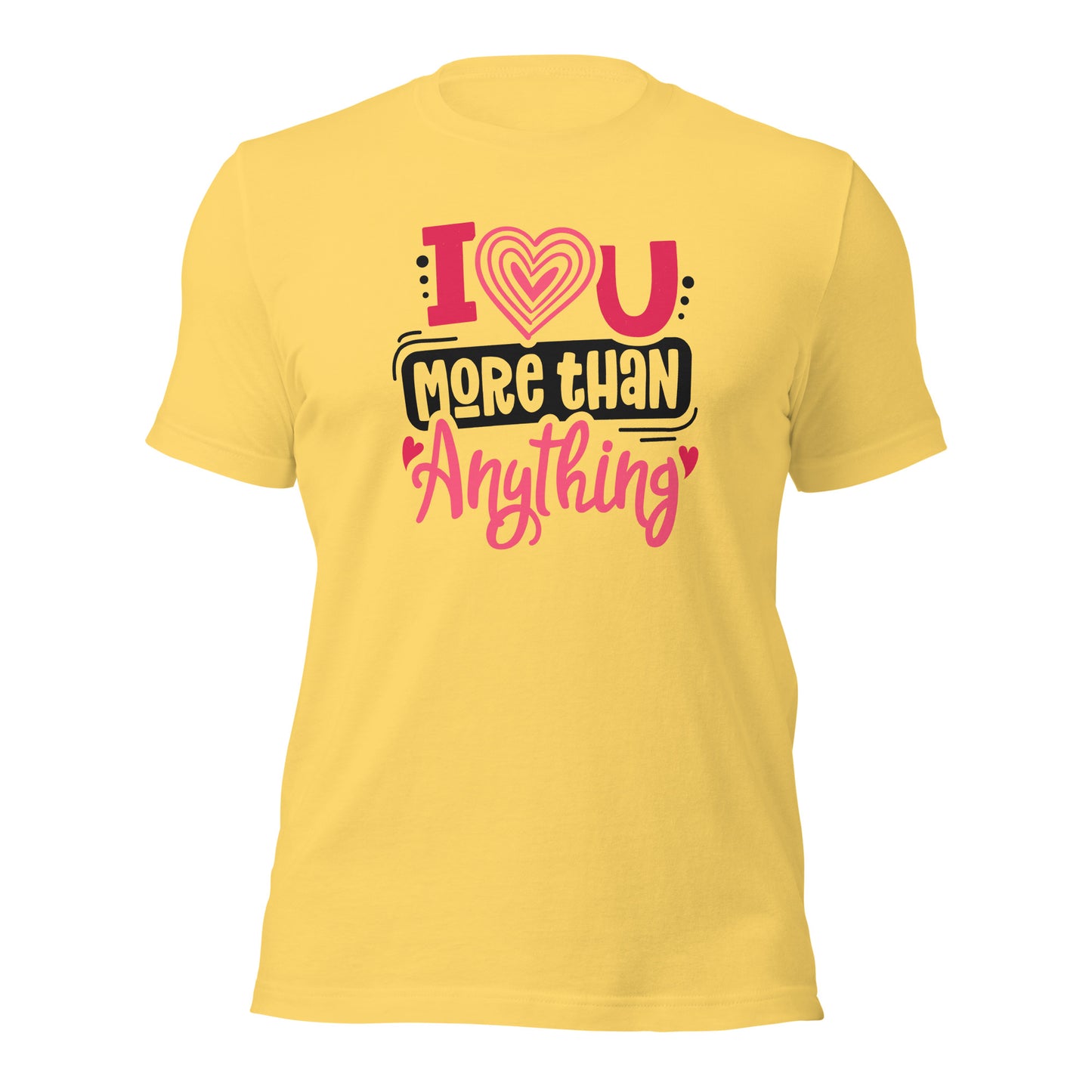 Couple Tshirt I Love You More Than Anything Valentines Light Shirt