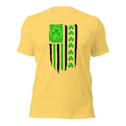 USA Flag Shirt St. Patrick's Day Military Unisex Light T-Shirt