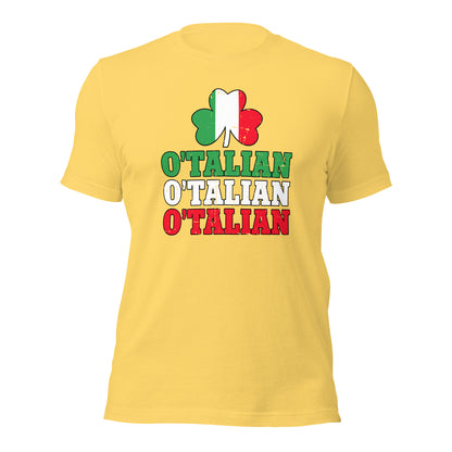 O' Talian Green St. Patricks Is Italian Unisex Light Shirt