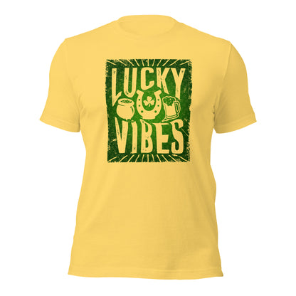 Lucky Vibes Summer Vibes Lucky St. Patricks Day Unisex Light Shirt