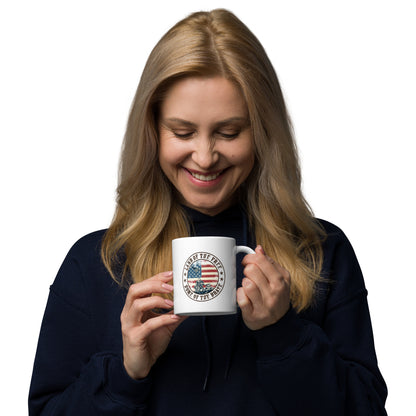 Land Of The Free Home Of The Brave Military Patriot Mugs