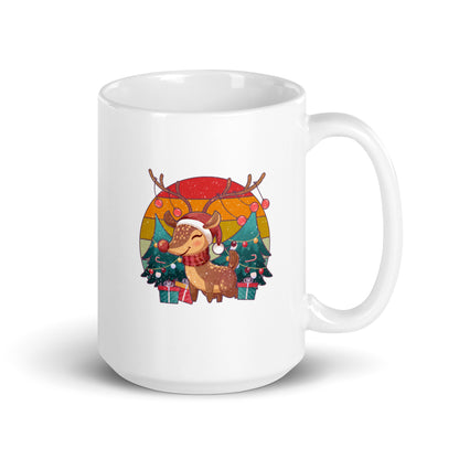 Christmas Vintage Reindeer Classic Winter Mugs