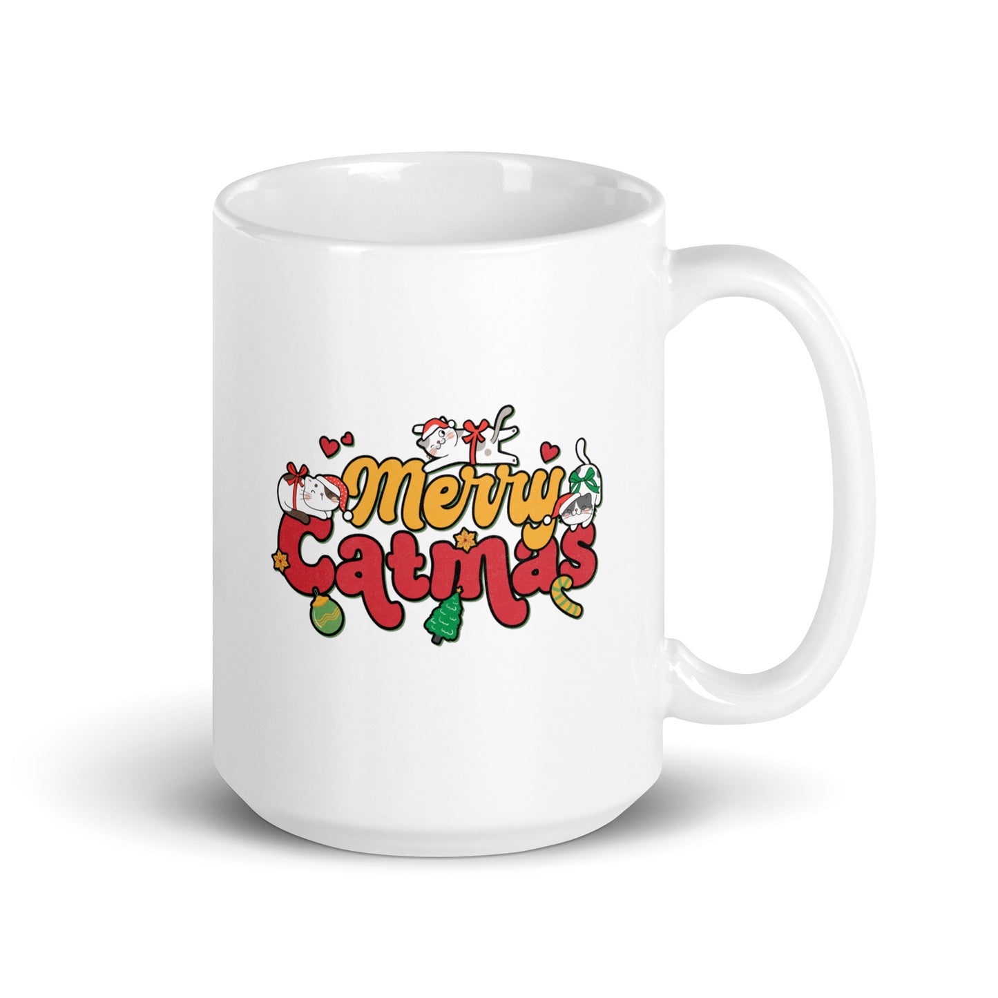 Merry Catmas Cat Mom Dad Holiday Xmas Mug