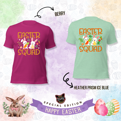 Easter Squad Bunnies Family Matching Unisex Dark Shirt