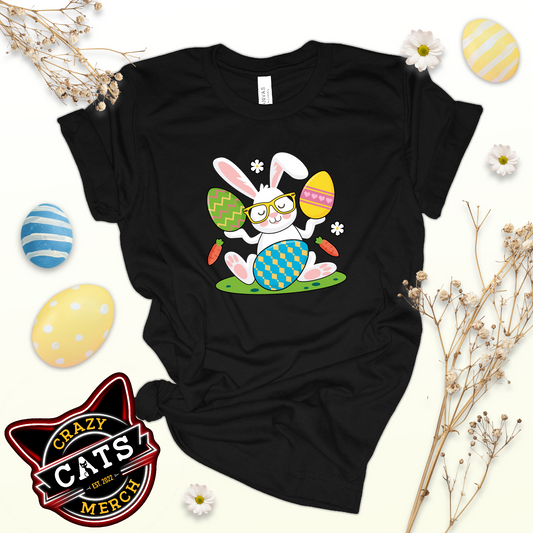 Cute Easter Bunny Unisex Shirt For All Ages Dark Shirt