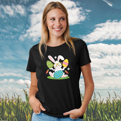 Cute Easter Bunny Unisex Shirt For All Ages Dark Shirt