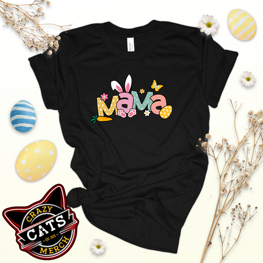 Mama Bunny Easter Women's Dark T-Shirt Gift For Mom