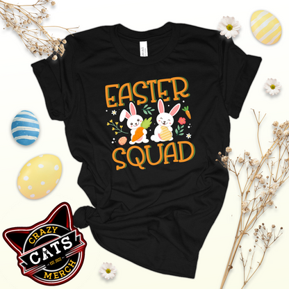 Easter Squad Bunnies Family Matching Unisex Dark Shirt