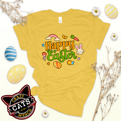 Happy Easter Day Graphic Unisex Adult Light Shirt