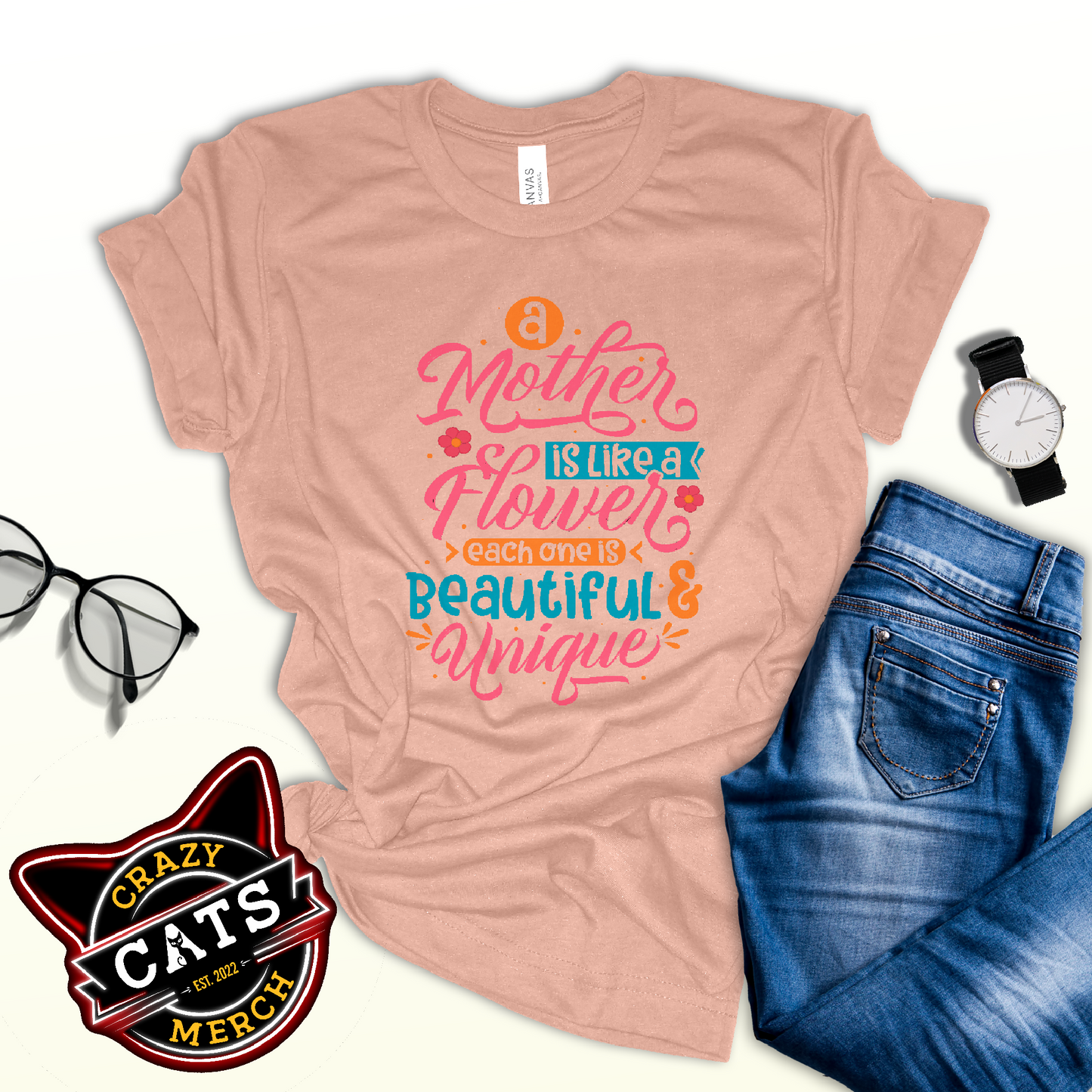 Mother's Day A Mother Is Like A Flower Unisex Light Shirt