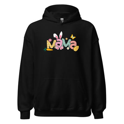 Mama Bunny Easter Women's Dark Hoodie Gift For Mom