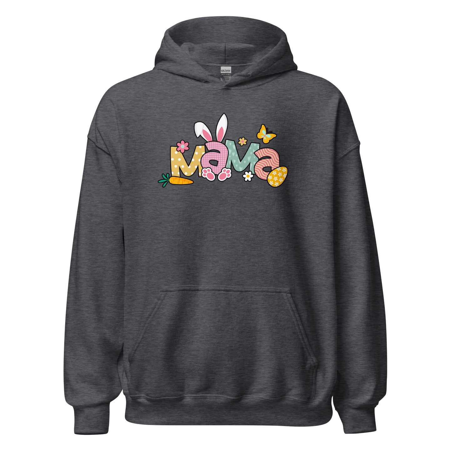 Mama Bunny Easter Women's Dark Hoodie Gift For Mom