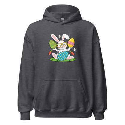 Cute Easter Bunny Unisex Dark Hoodie For All Ages