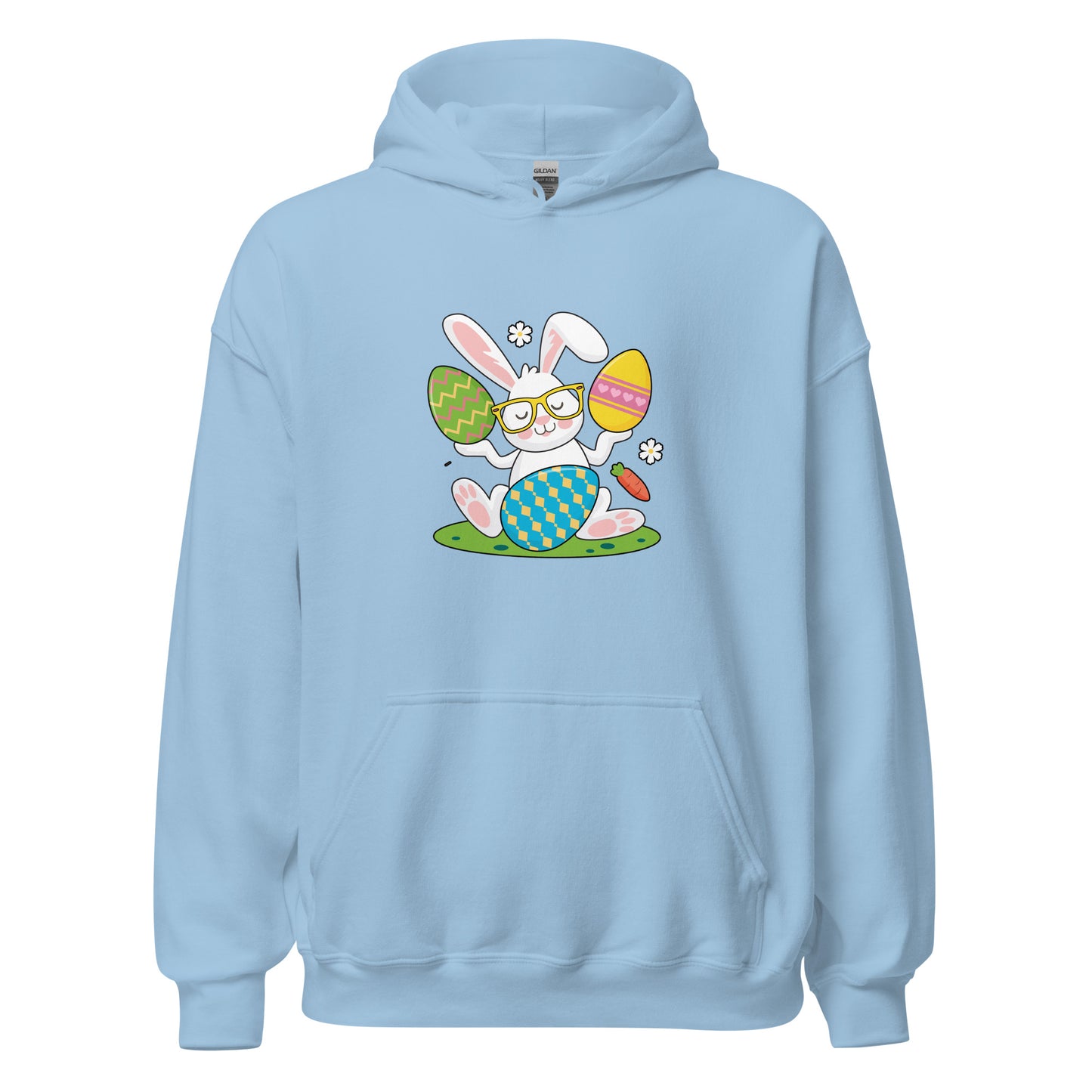 Cute Easter Bunny Unisex Light Hoodie For All Ages