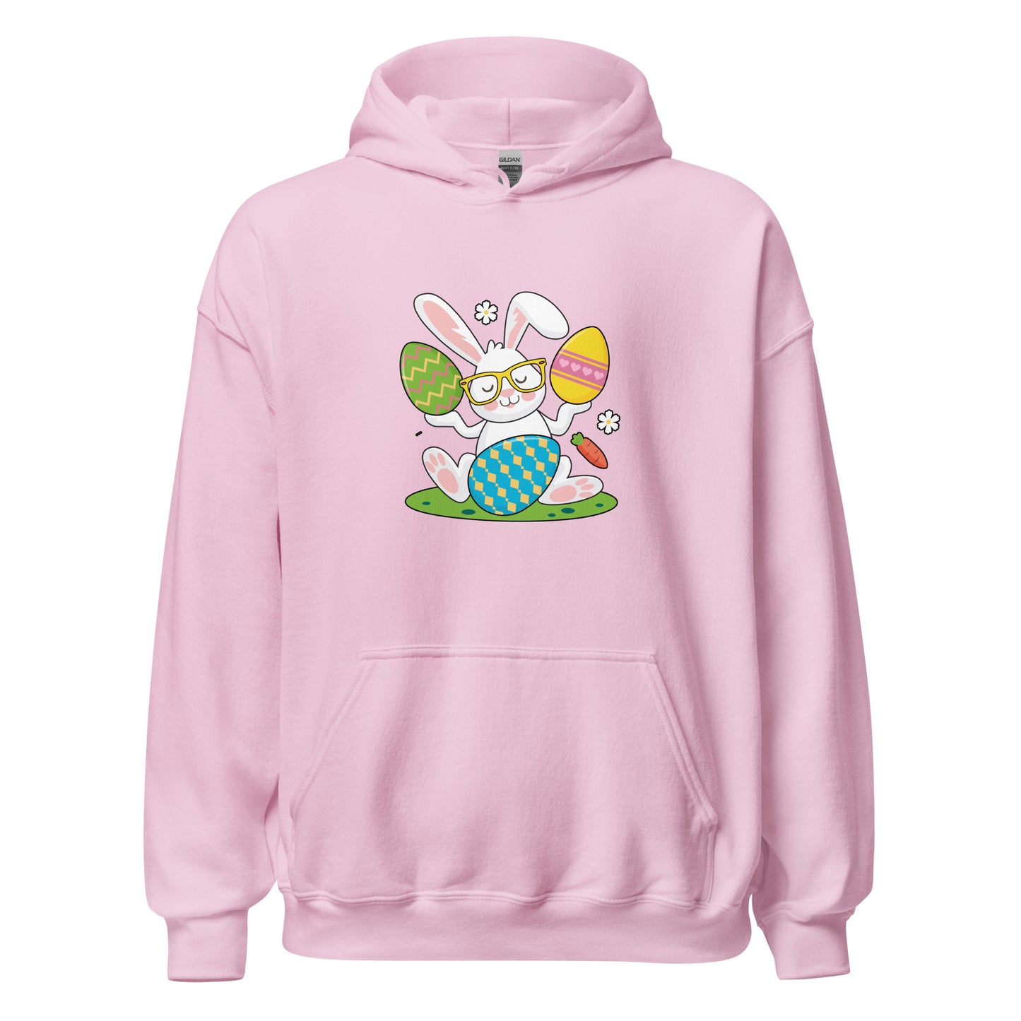 Cute Easter Bunny Unisex Light Hoodie For All Ages