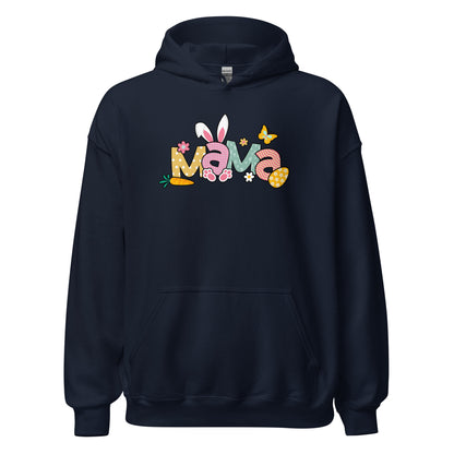 Mama Bunny Easter Women's Dark Hoodie Gift For Mom