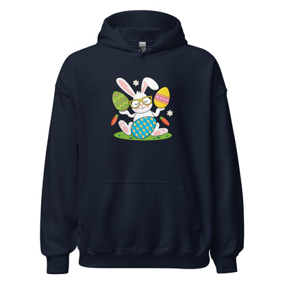 Cute Easter Bunny Unisex Dark Hoodie For All Ages