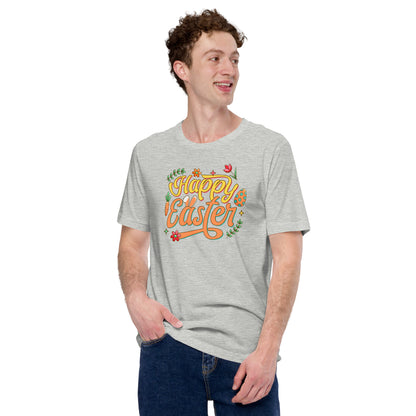 Happy Easter Mens Womens Holiday Unisex Light T-Shirt