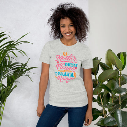 Mother's Day A Mother Is Like A Flower Unisex Light Shirt