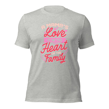 A Mama's Love Is In The Heart Of The Family Mothers Light Shirt