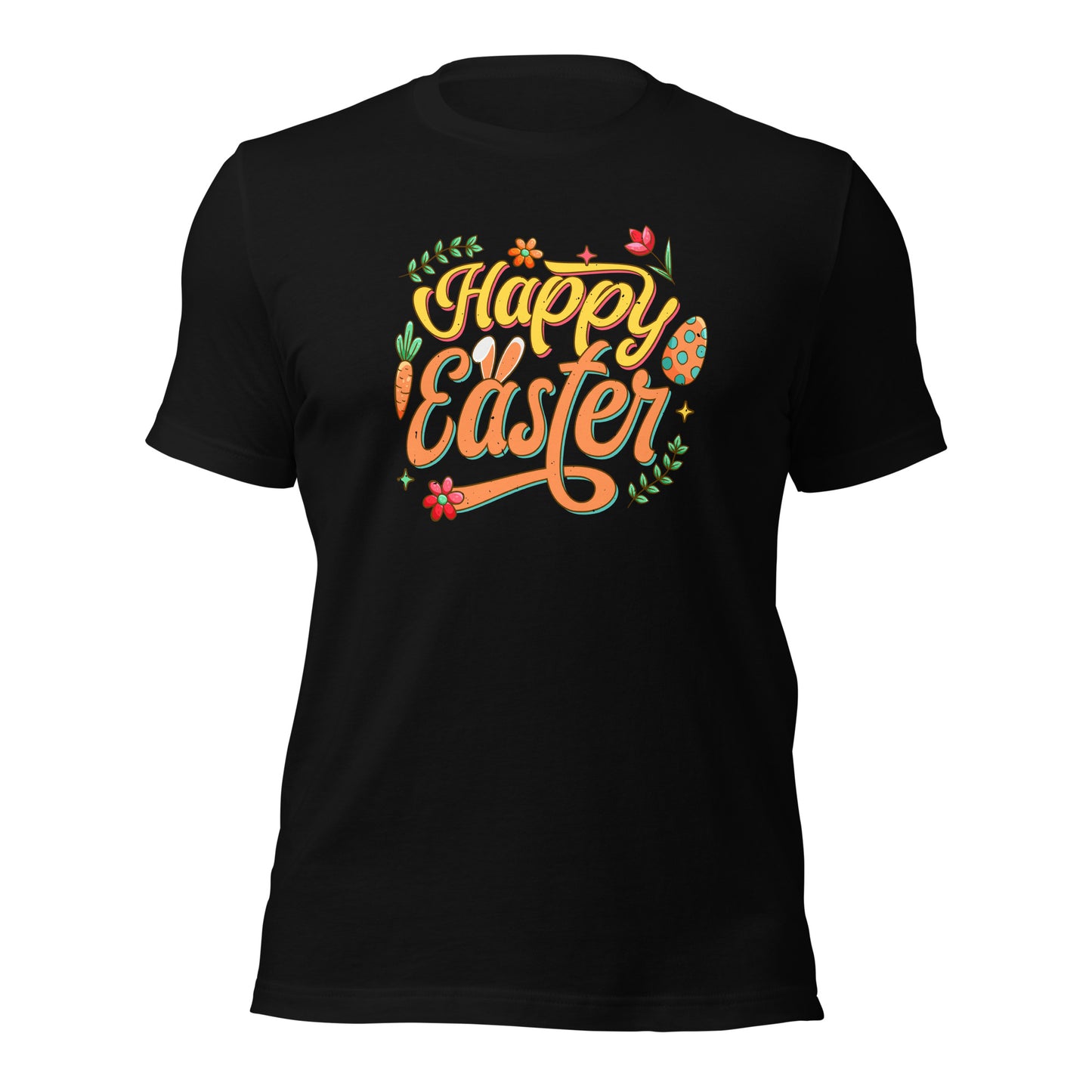 Happy Easter Mens Womens Holiday Unisex Dark T-Shirt