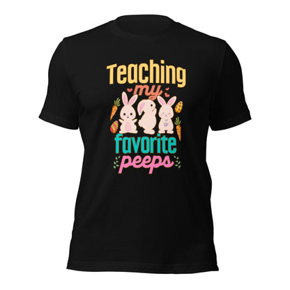 Teaching My Favorite Peeps Easter Teacher Unisex Dark Shirt