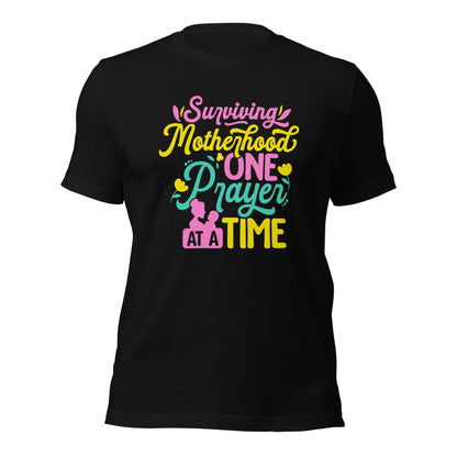 Surviving Motherhood One Prayer At A Time Mother's Day Dark Shirt