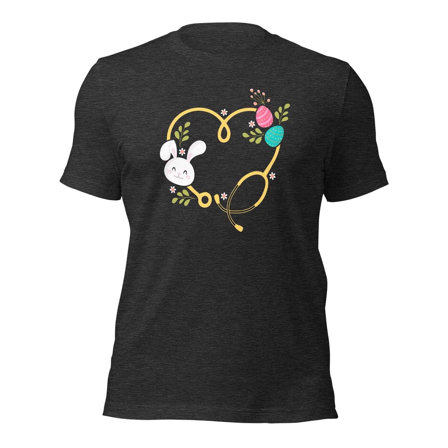 Doctor Easter Bunny Nurse Stethoscope Unisex Dark Shirt