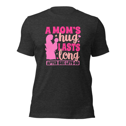 Mother's Day A Mom's Hug Lasts Long After She Lets Go Dark Shirt