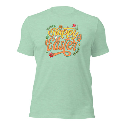 Happy Easter Mens Womens Holiday Unisex Light T-Shirt