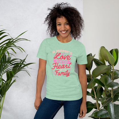 A Mama's Love Is In The Heart Of The Family Mothers Light Shirt