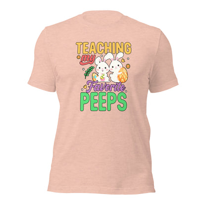 Teachers Easter Shirt Teaching My Favorite Peeps Tee Light Shirt