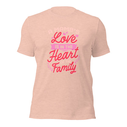 A Mama's Love Is In The Heart Of The Family Mothers Light Shirt