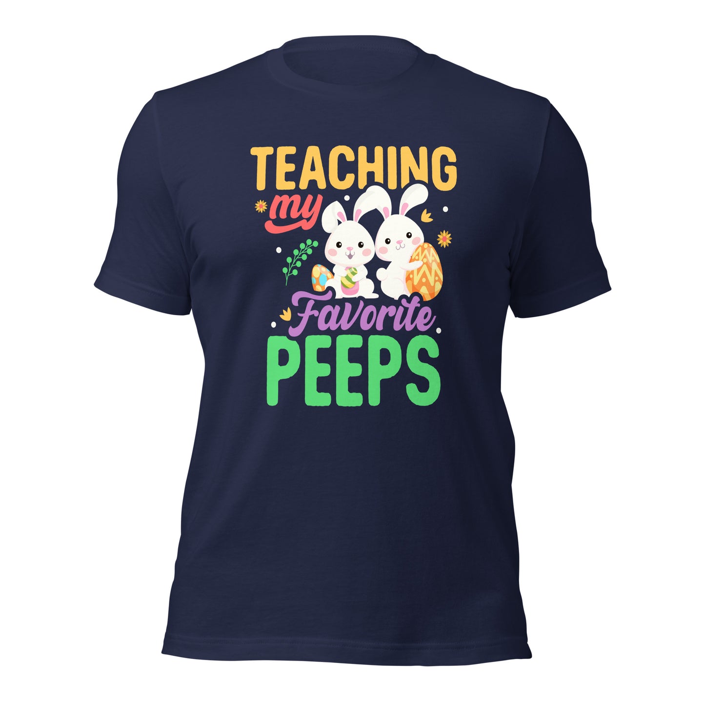 Teachers Easter Shirt Teaching My Favorite Peeps Dark Tee