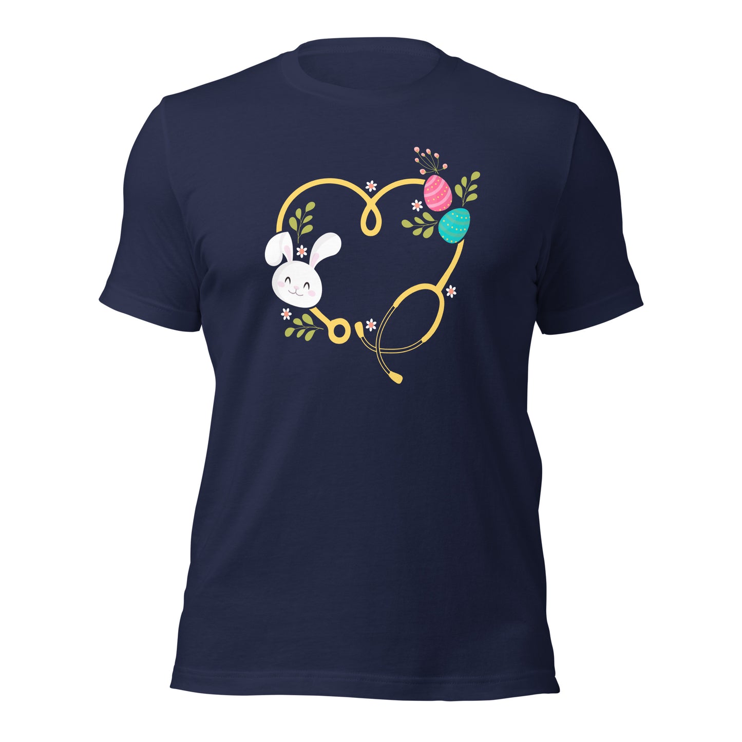 Doctor Easter Bunny Nurse Stethoscope Unisex Dark Shirt