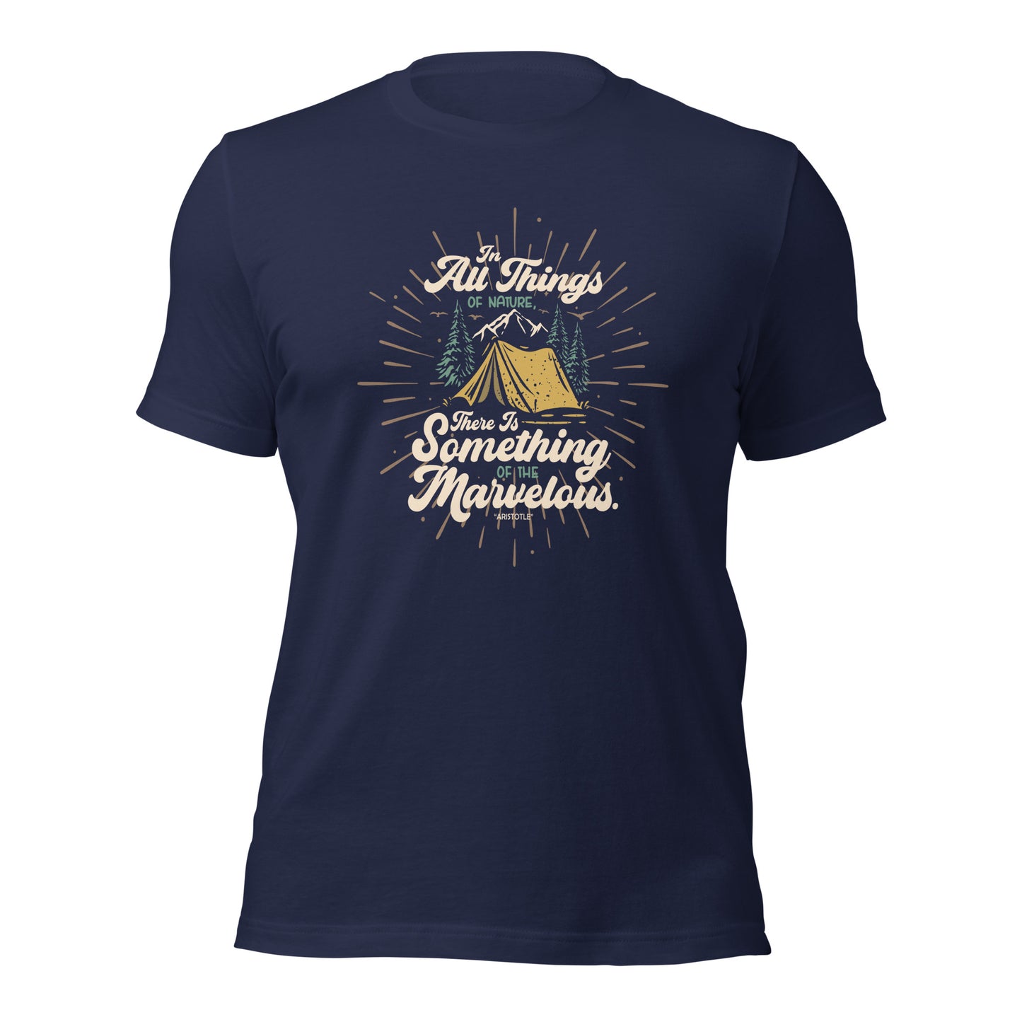 Aristotle Something Marvelous Happiness Unisex Dark Shirt