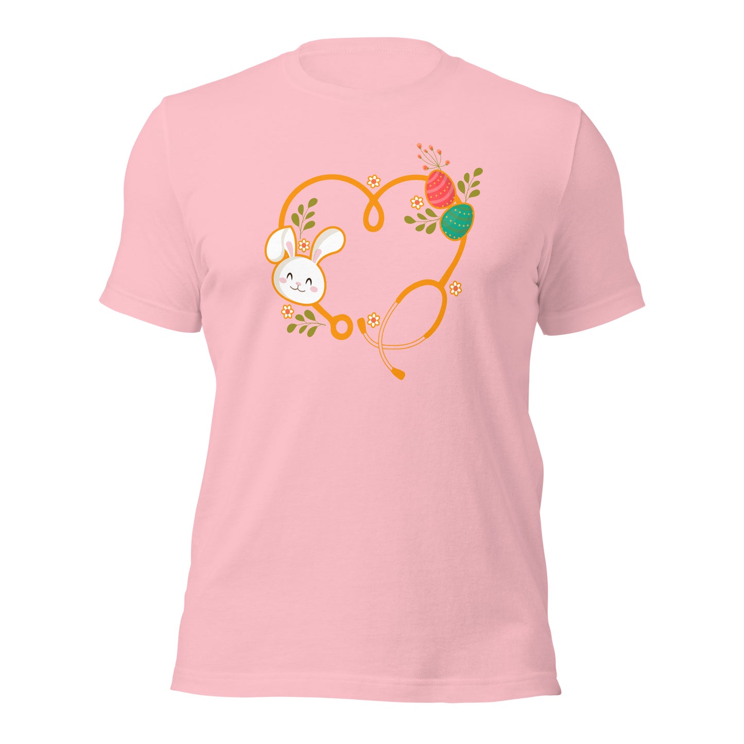 Doctor Easter Bunny Nurse Stethoscope Unisex Light Shirt