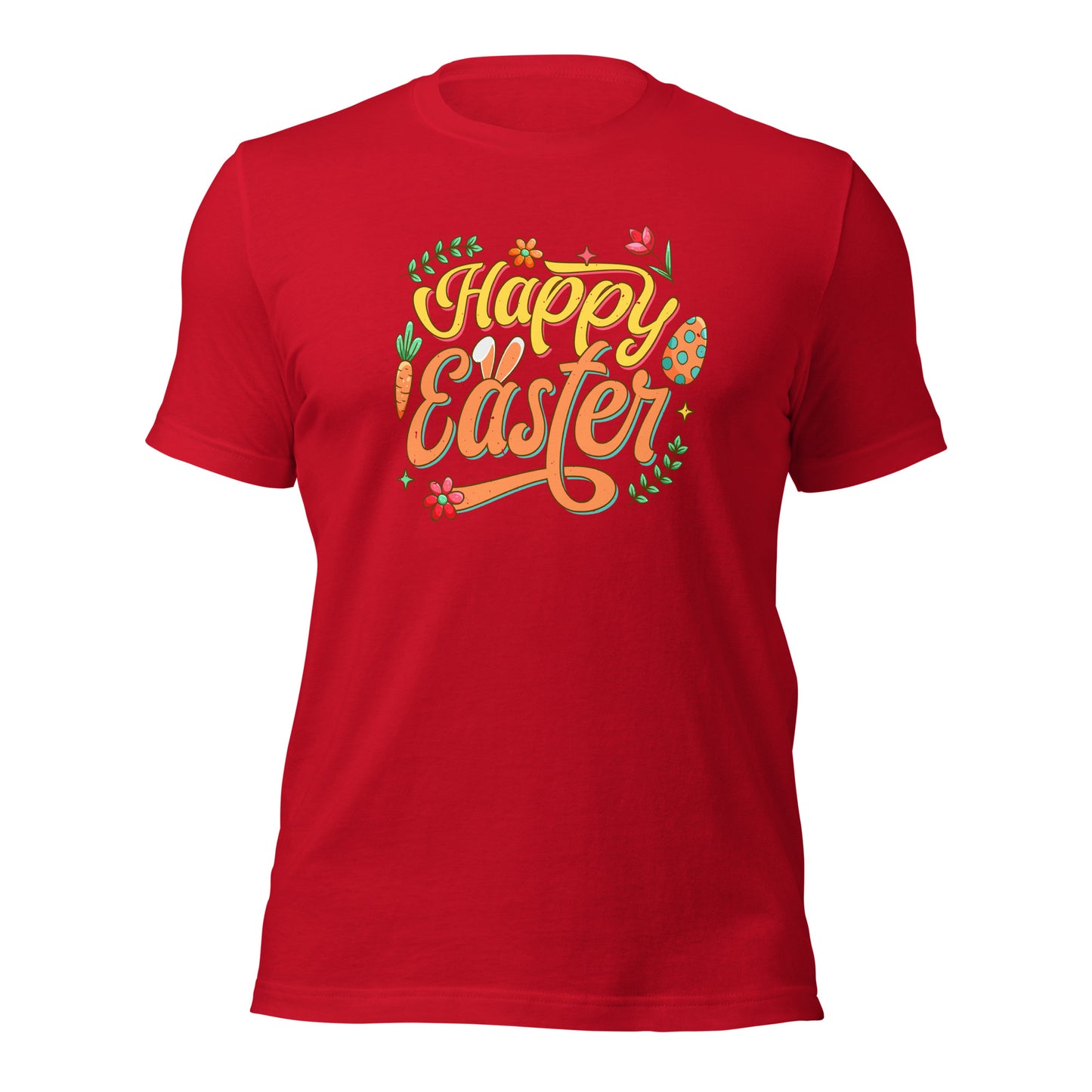 Happy Easter Mens Womens Holiday Unisex Dark T-Shirt