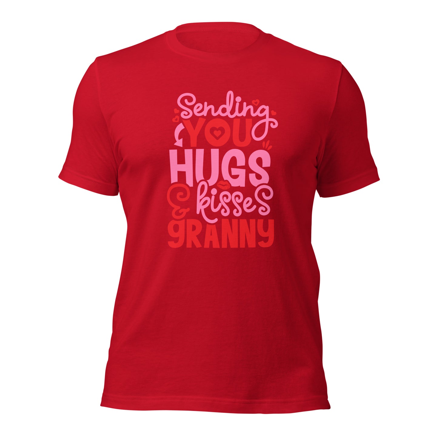 Sending You Hugs & Kisses Granny Mothers Day Dark Shirt