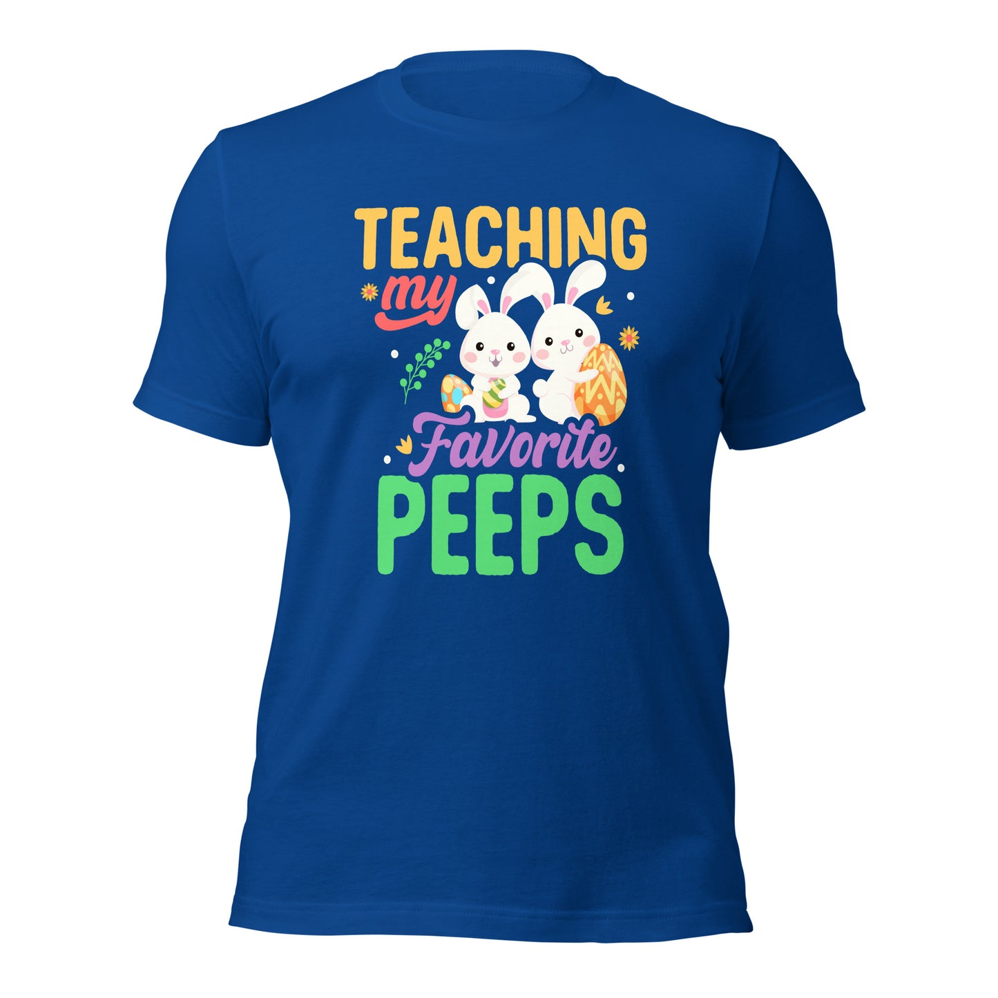 Teachers Easter Shirt Teaching My Favorite Peeps Dark Tee