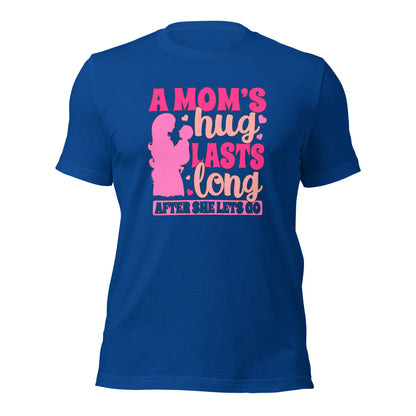 Mother's Day A Mom's Hug Lasts Long After She Lets Go Dark Shirt