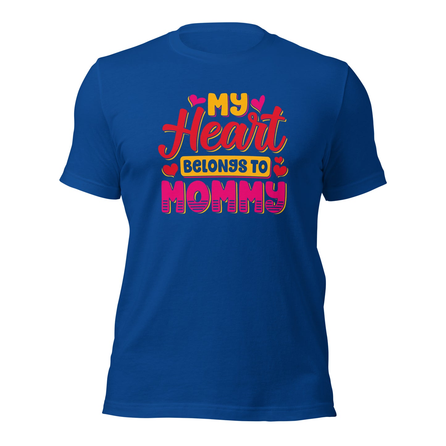 Mother's Day My Heart Belongs To Mommy Daughter Dark Shirt