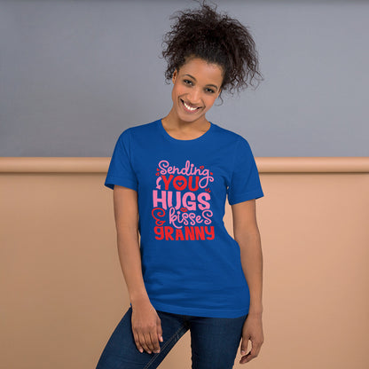 Sending You Hugs & Kisses Granny Mothers Day Dark Shirt