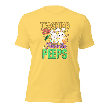 Teachers Easter Shirt Teaching My Favorite Peeps Tee Light Shirt